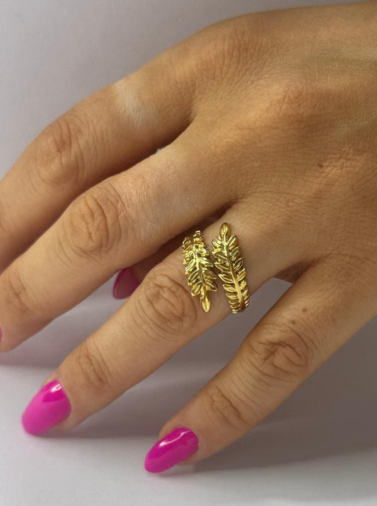 ANELLO FOGLIA INCANTATA