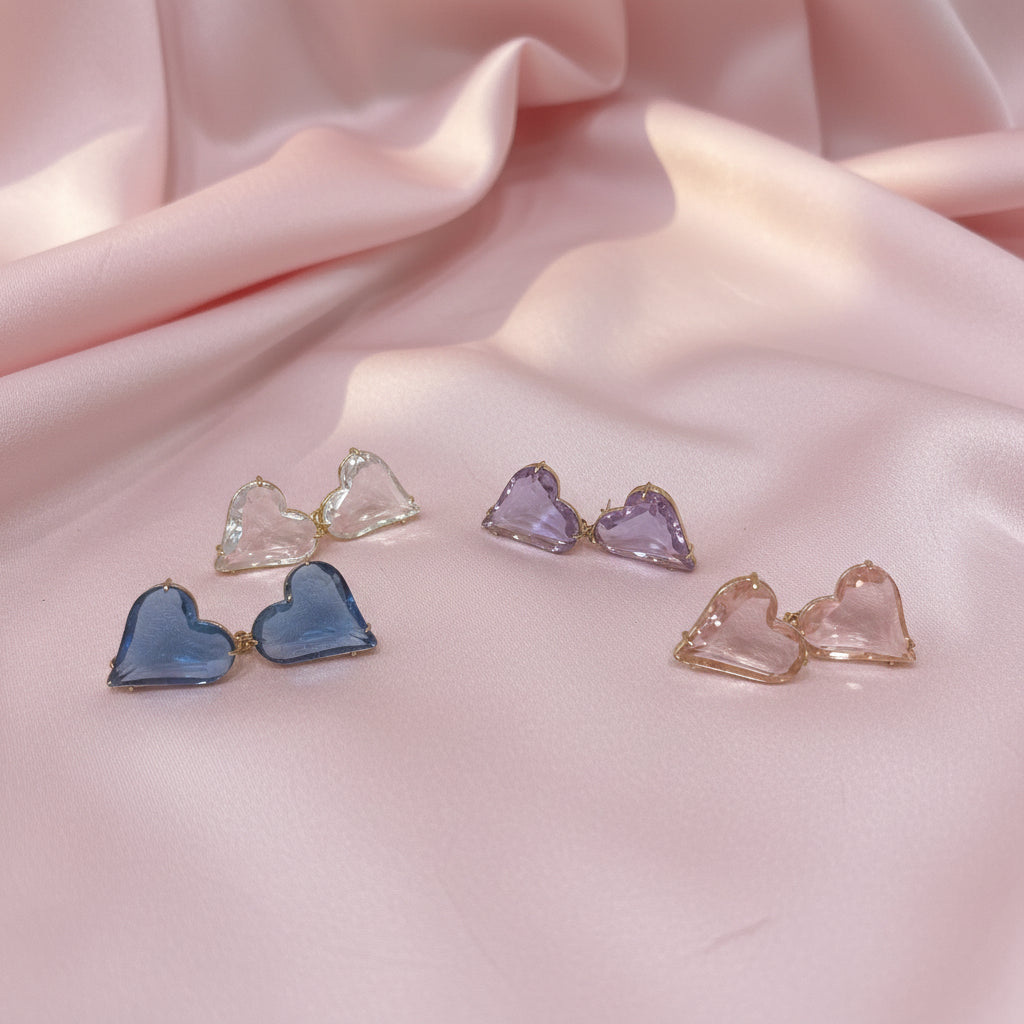 ORECCHINI CUORE CRISTAL