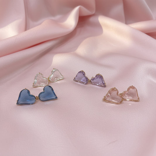 ORECCHINI CUORE CRISTAL