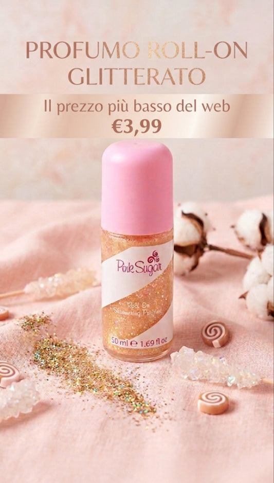 PINK SUGAR GLITTER PROFUMO ROLL ON