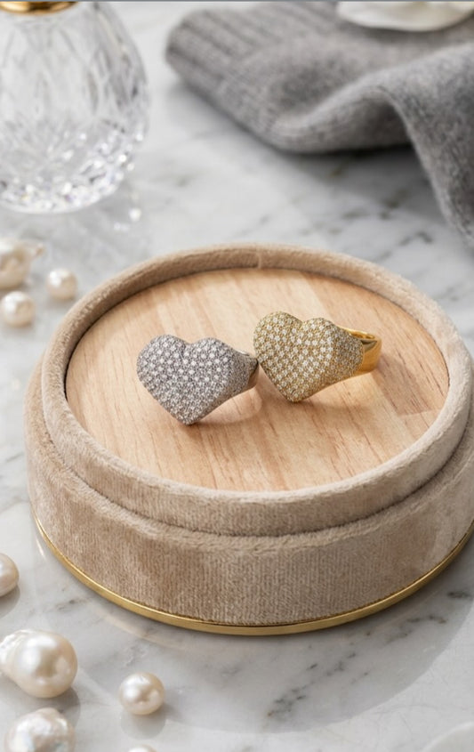 ANELLO HEART PAVÉ